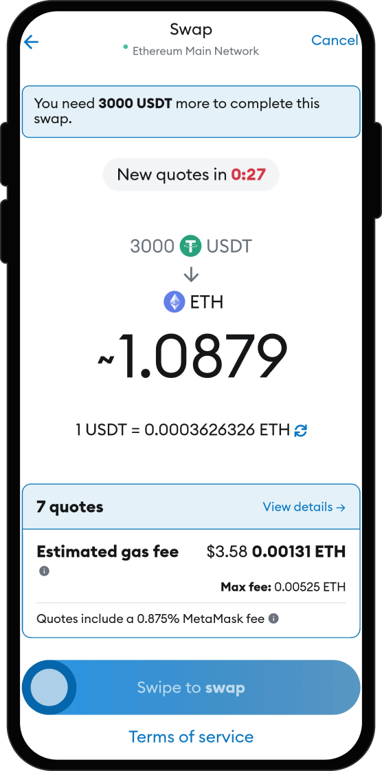 Swap Your USDT for XMax
